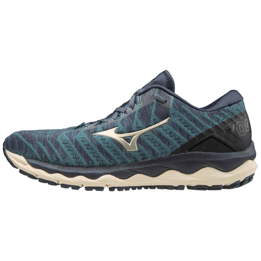 Mizuno Wave Sky 4 WAVEKNIT™ Férfi Futócipő Sötétkék ZGC840562